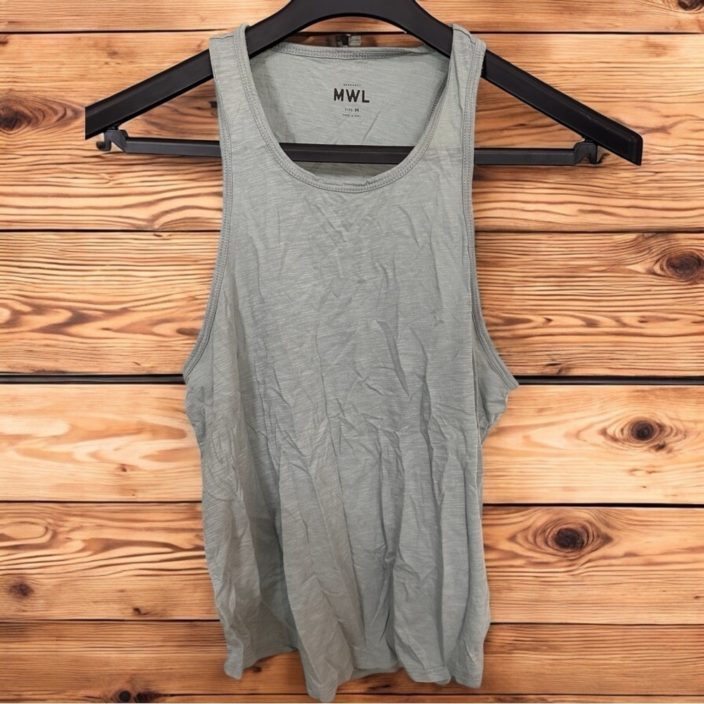 Madewell MWL Light Sage Racerback Tank | Size M